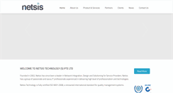 Desktop Screenshot of netsis.com.sg